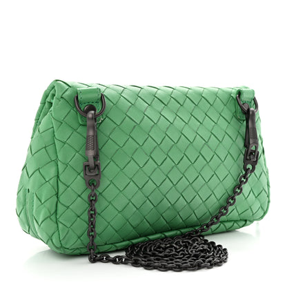 Bottega Veneta Nappa Intrecciato Mini Chain Messenger Green 3 of 14