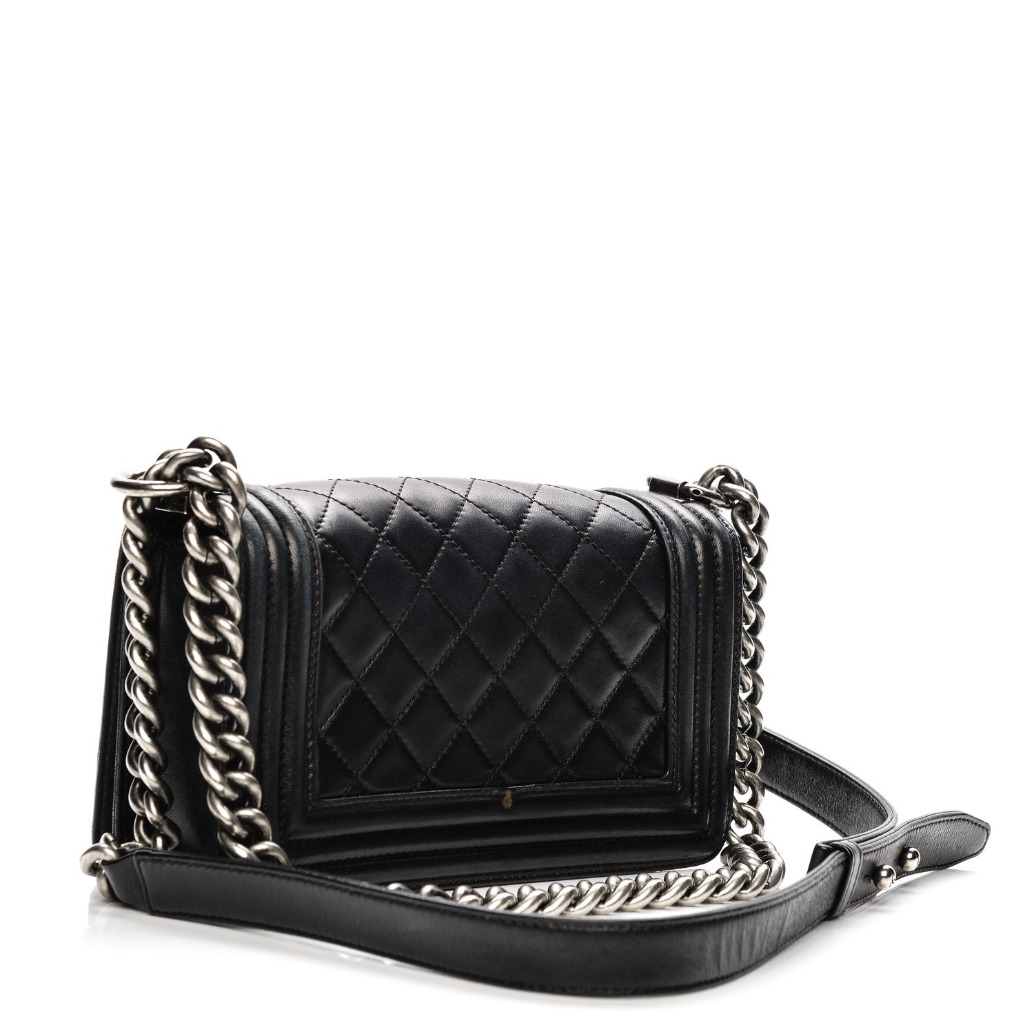 Chanel Lambskin Quilted Small Boy Flap Black 3 of 10