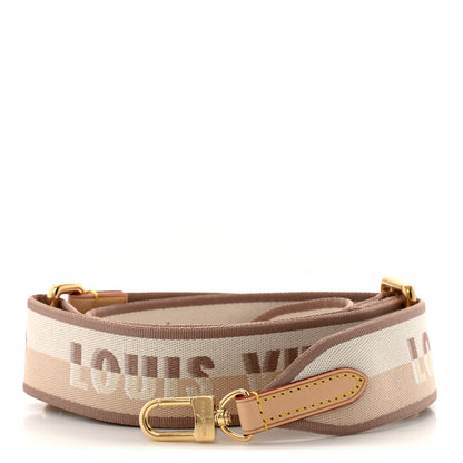 Louis Vuitton Jacquard Speedy Bandouliere 20 Shoulder Strap Beige 1 of 3