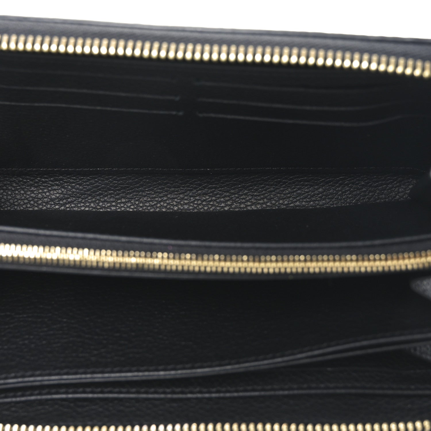 Louis Vuitton Empreinte Monogram Giant Zippy Wallet Black Beige 5 of 6