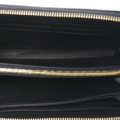 Louis Vuitton Empreinte Monogram Giant Zippy Wallet Black Beige 5 of 6