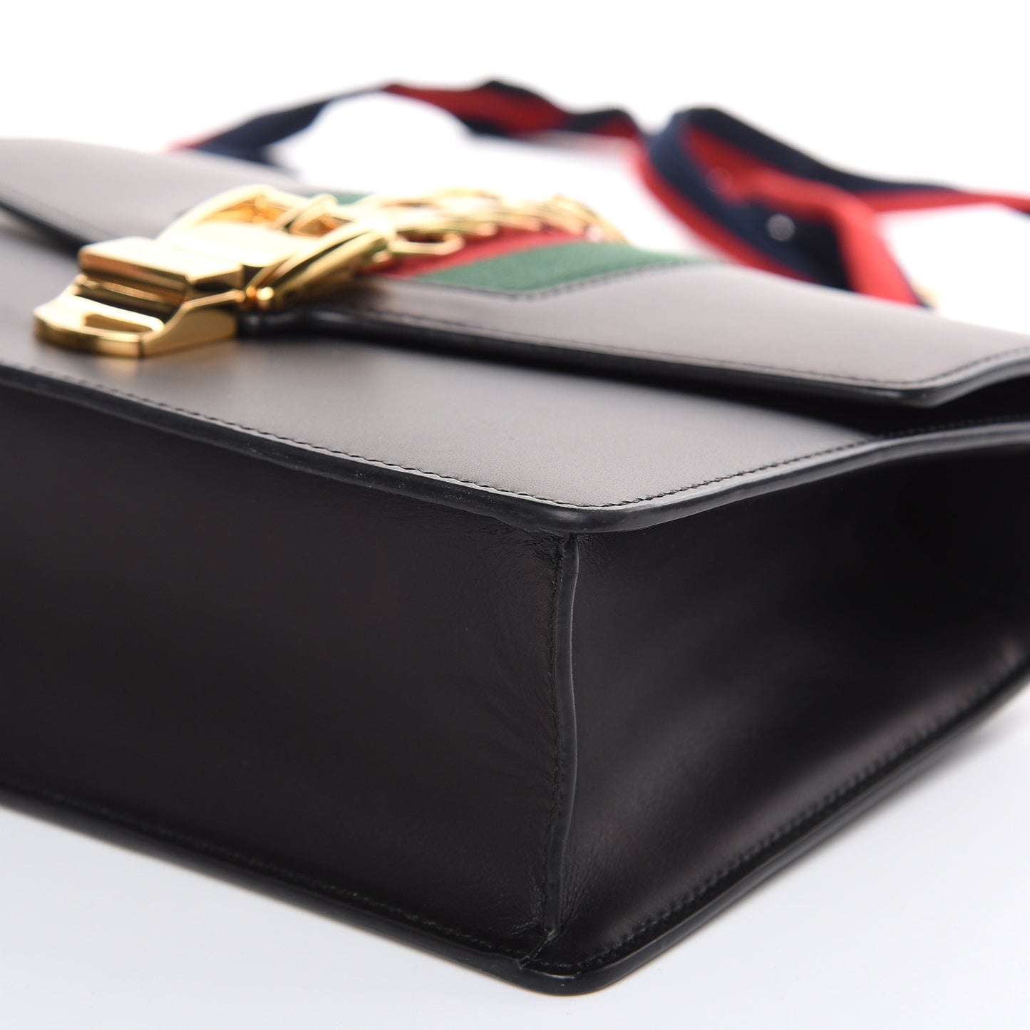 Calfskin Small Sylvie Shoulder Bag Black