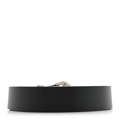 Gucci Selleria Calfskin Nickel Interlocking G 37mm Belt 100 40 Black 2 of 5