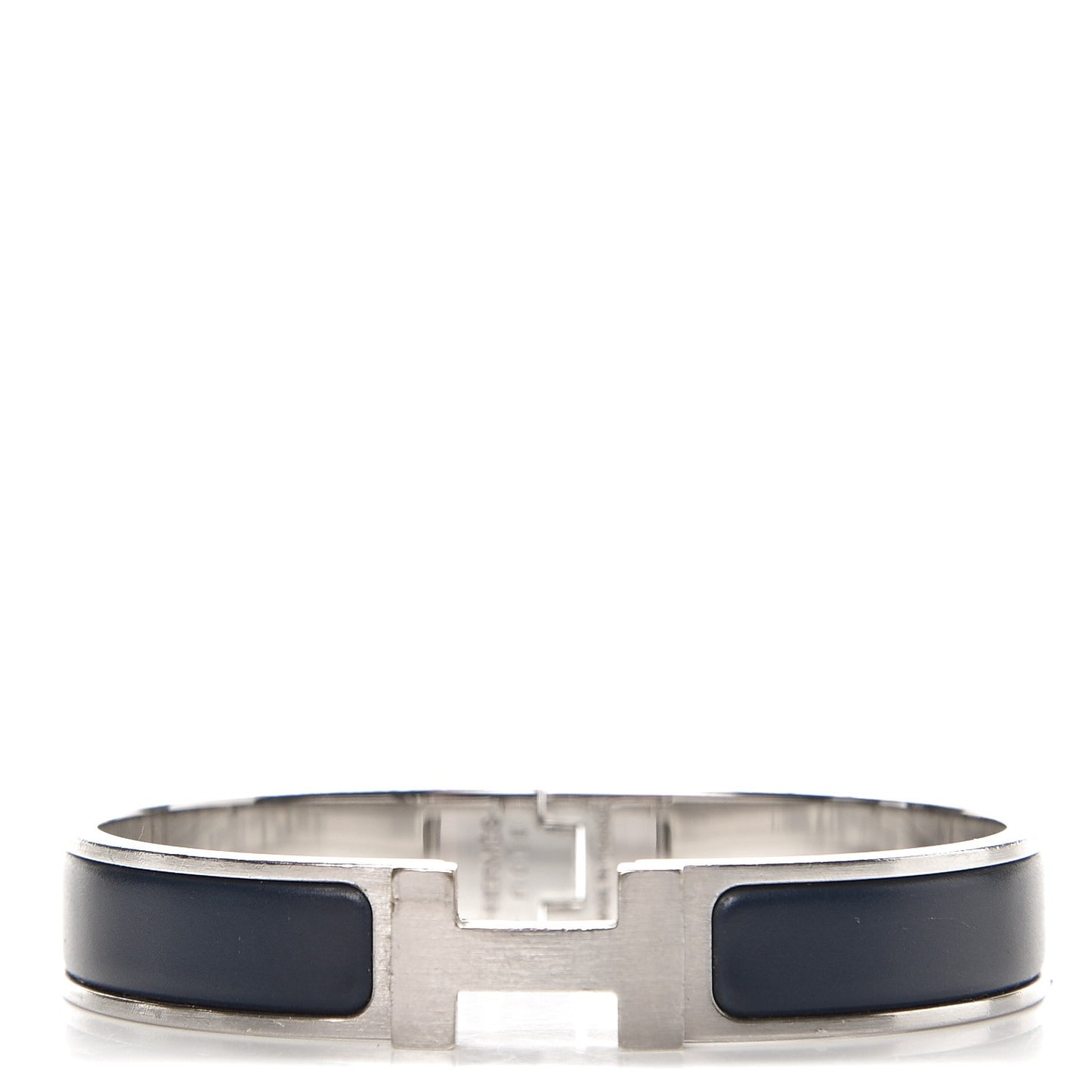 Matte Enamel Narrow Clic Clac HH Bracelet GM Bleu Nuit