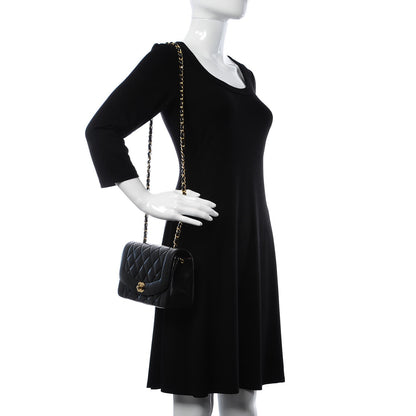 Chanel Lambskin Quilted Small Single Flap Black 2 of 9