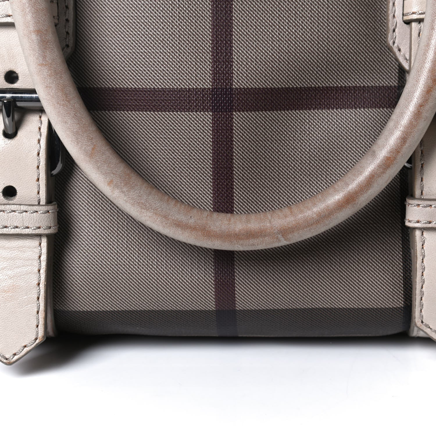 Burberry Smoked Check Small Chester Bowling Bag Trench 12 of 13