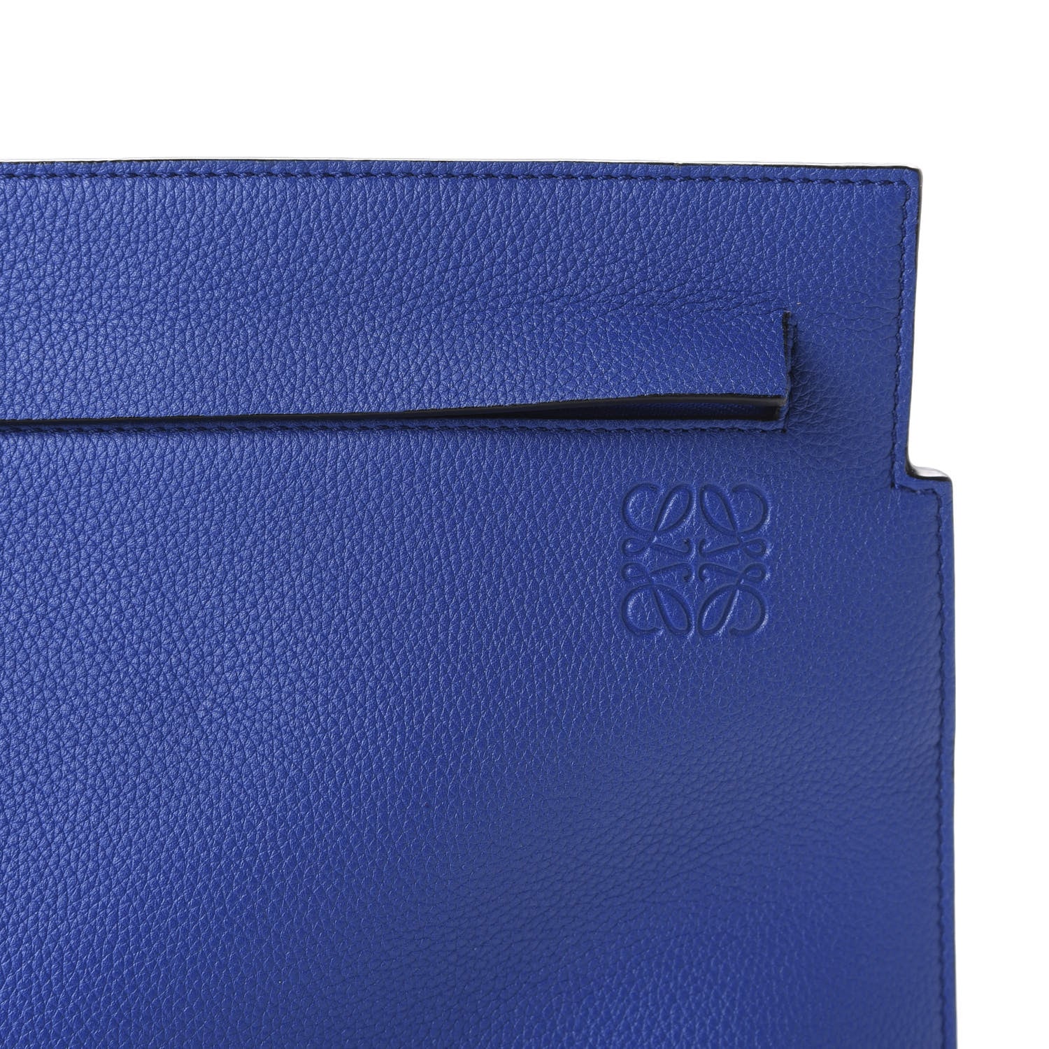 Loewe Calfskin T Pouch Bag Blue 9 of 9