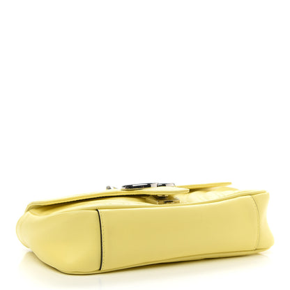 Gucci Calfskin Matelasse Mini GG Marmont Shoulder Bag Banana 4 of 9