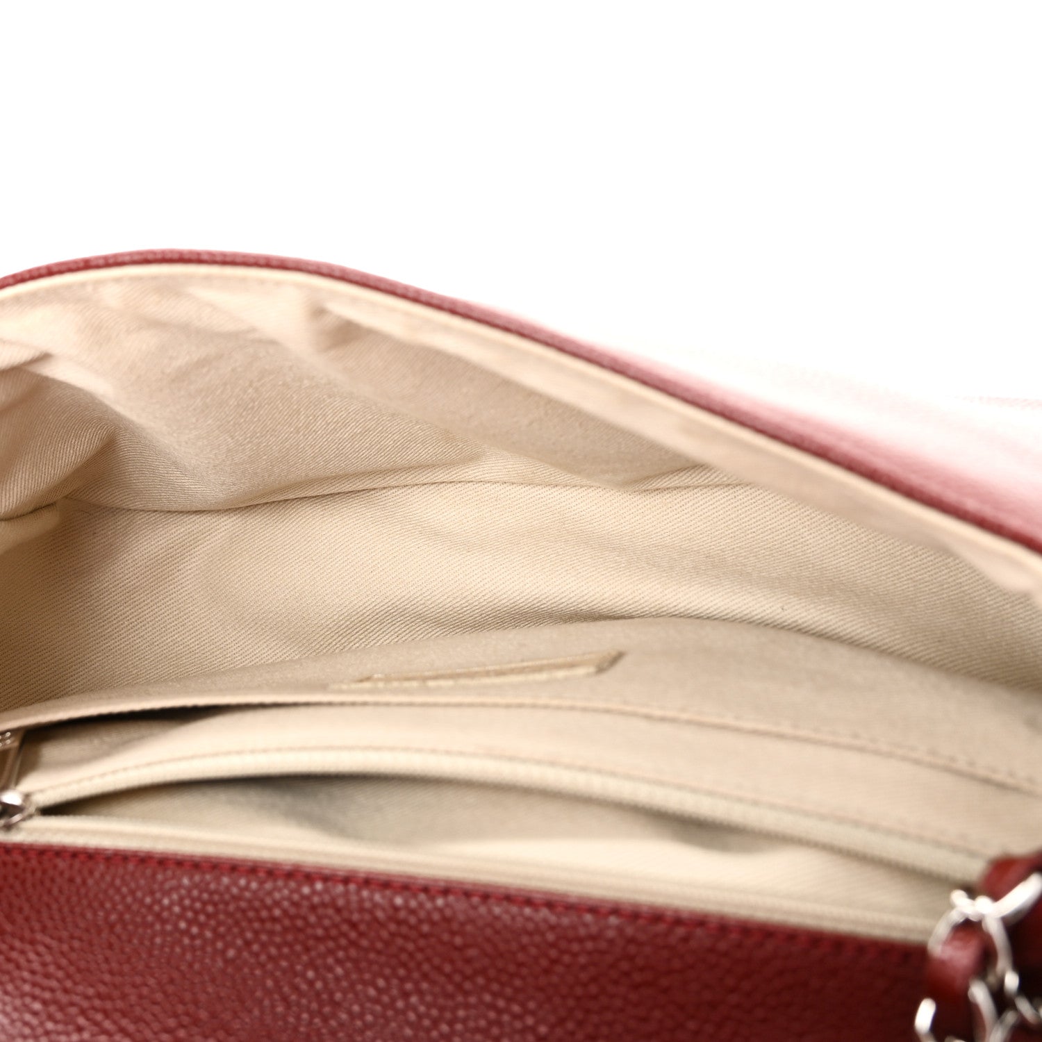 Chanel Caviar Medium Timeless CC Flap Dark Red 5 of 11
