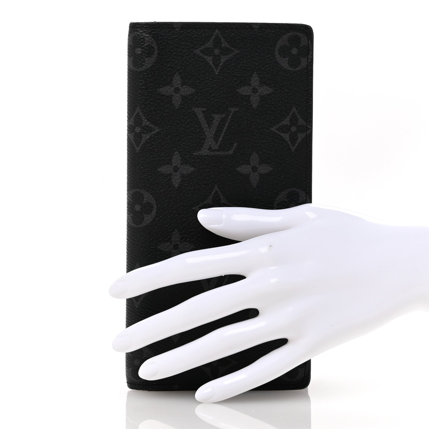 Louis Vuitton Monogram Eclipse Brazza Wallet 2 of 9