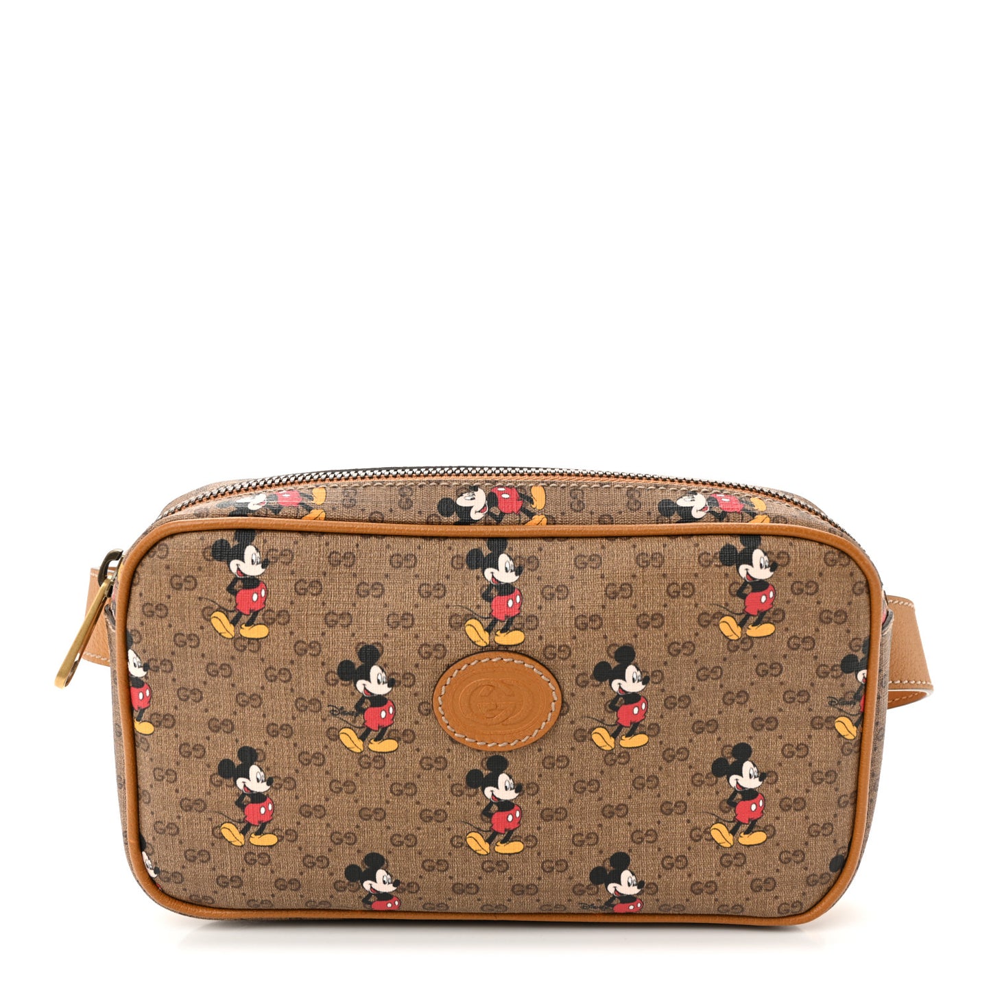 X DISNEY Mini Vintage GG Supreme Monogram Mickey Mouse Small Belt Bag 85 34 Beige Vintage Sun Oil