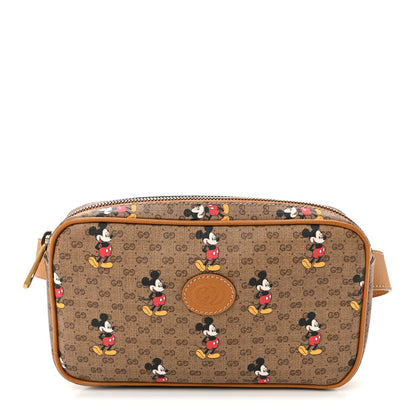 Gucci X DISNEY Mini Vintage GG Supreme Monogram Mickey Mouse Small Belt Bag 85 34 Beige Vintage Sun Oil 1 of 10