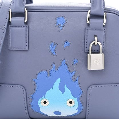 Loewe X HOWLS MOVING CASTLE Satin Calfskin Calcifer Amazona 16 Blueberry 8 of 10