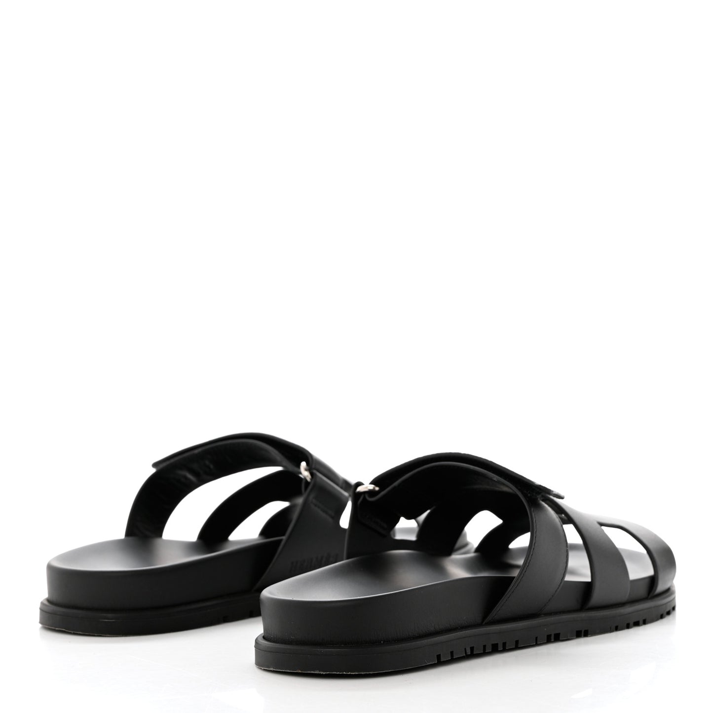 Calfskin Womens Chypre Sandals 40.5 Black