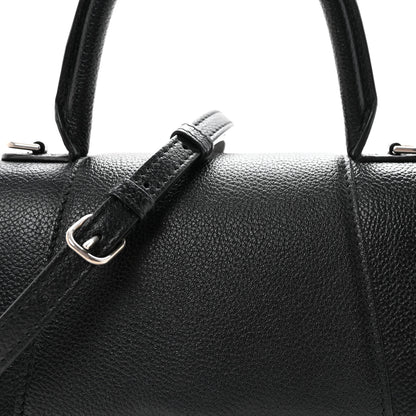 Balenciaga Grained Calfskin Small Hourglass Top Handle Bag Black 6 of 8
