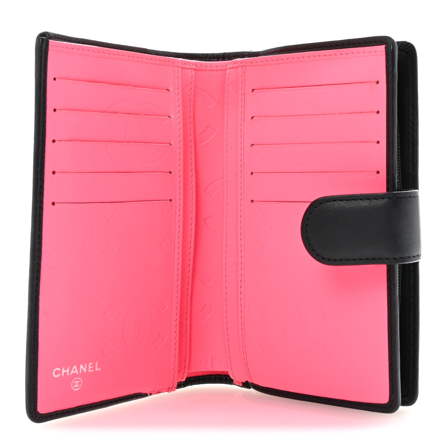 Chanel Calfskin Cambon Zipped Pocket Wallet Black 5 of 9