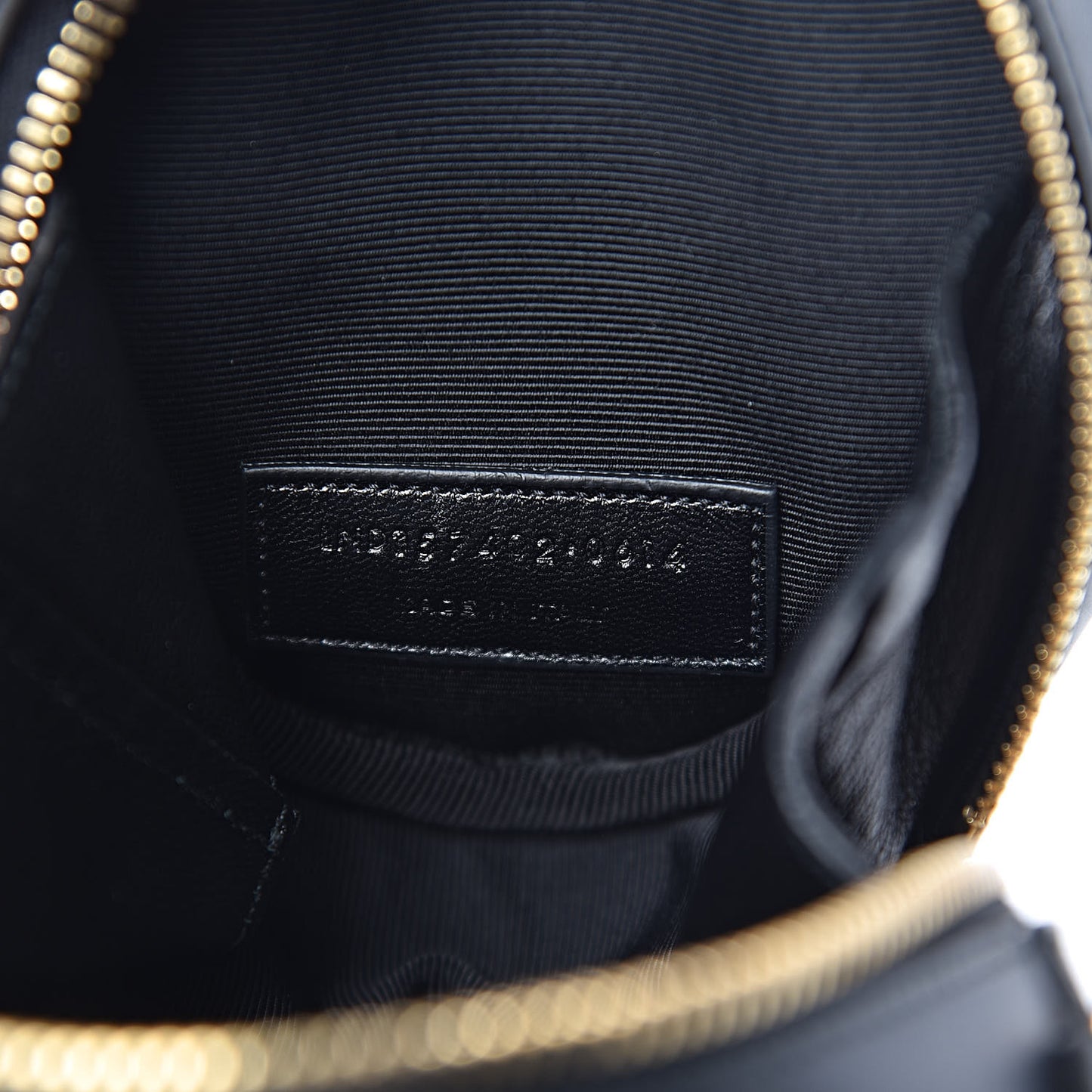 Calfskin Matelasse Small Monogram Bubble Crossbody Black