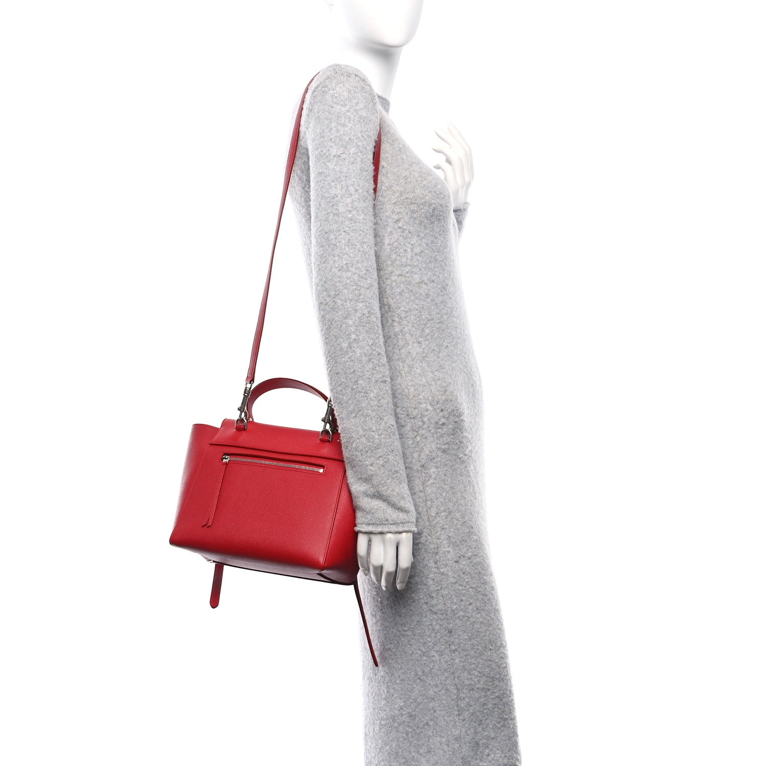 Celine Baby Grained Calfskin Micro Belt Bag Coquelicot 2 of 11
