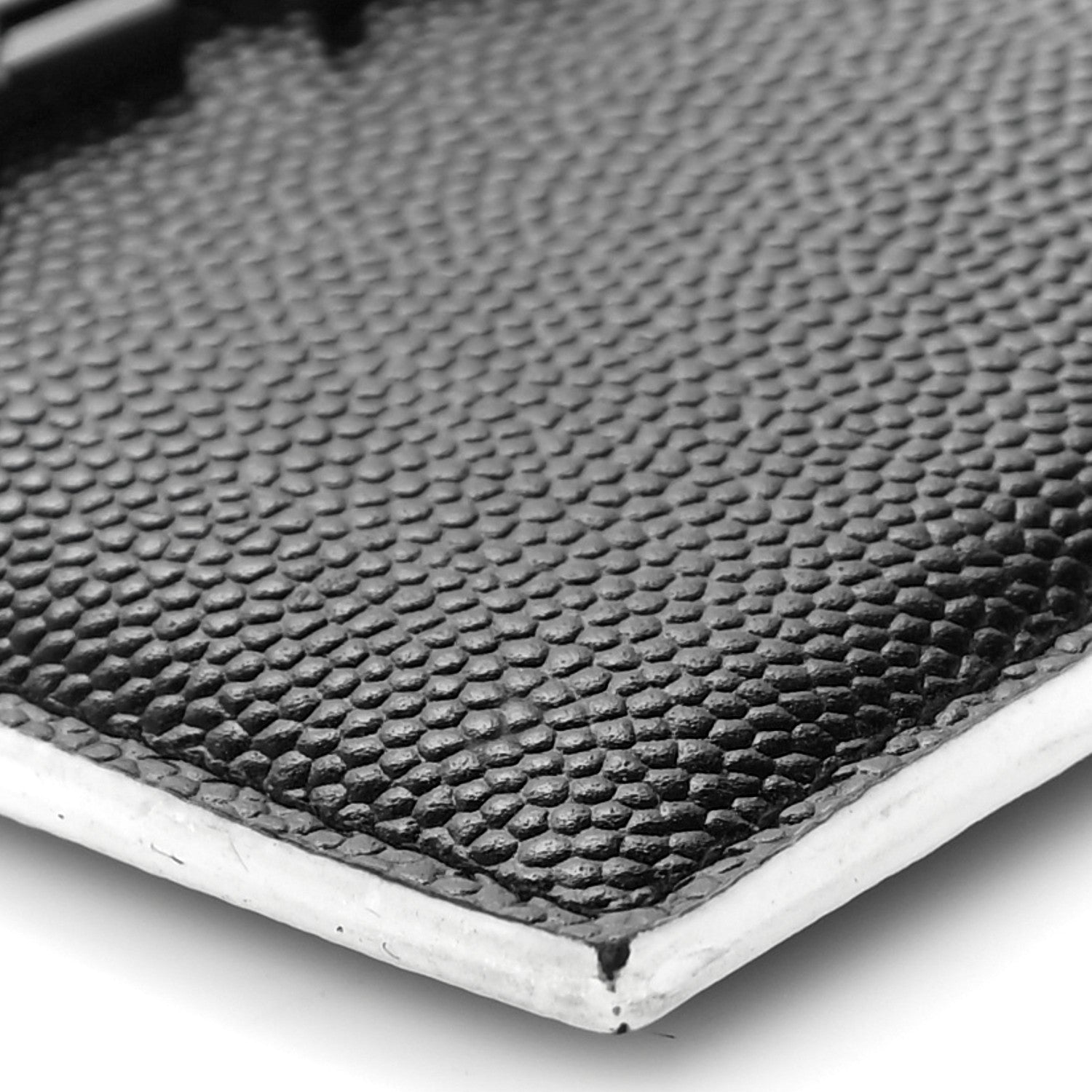 Saint Laurent Grain De Poudre Monogram Credit Card Case Black White 10 of 11