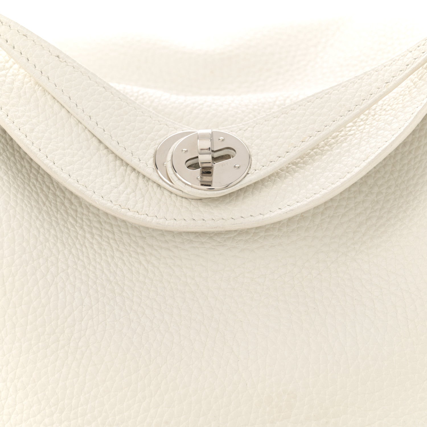 Hermes Taurillon Clemence Lindy 26 White 8 of 14