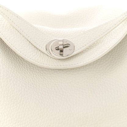 Hermes Taurillon Clemence Lindy 26 White 8 of 14