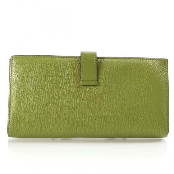 Hermes Courchevel Bearn Twofold Wallet Olive 2 of 11