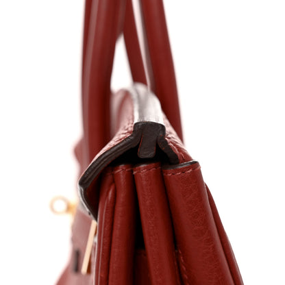 Hermes Taurillon Clemence Birkin 35 Brique 11 of 12