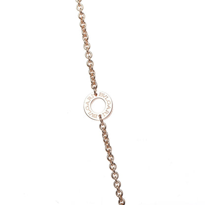 Bulgari 18K Rose Gold Diamond White Ceramic B.Zero1 Necklace 6 of 8