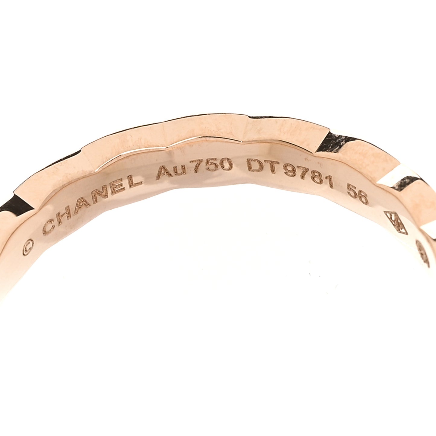 18K Beige Gold Mini Coco Crush Ring 56 7.5