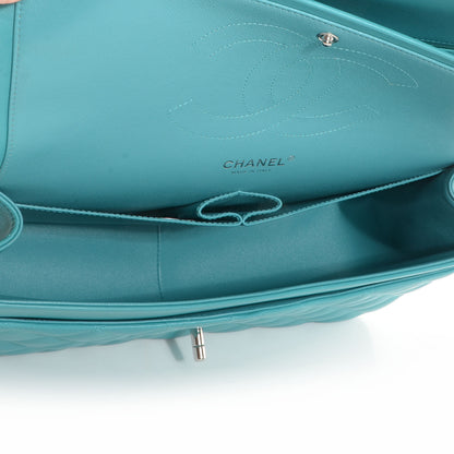 Chanel Lambskin Quilted Jumbo Double Flap Blue 4 of 7