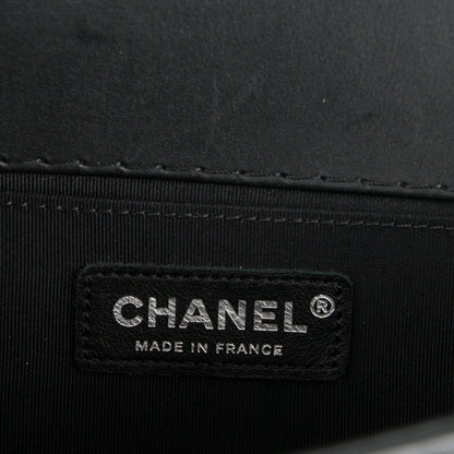Chanel Lambskin Stitch Medium Boy Flap Black 8 of 9