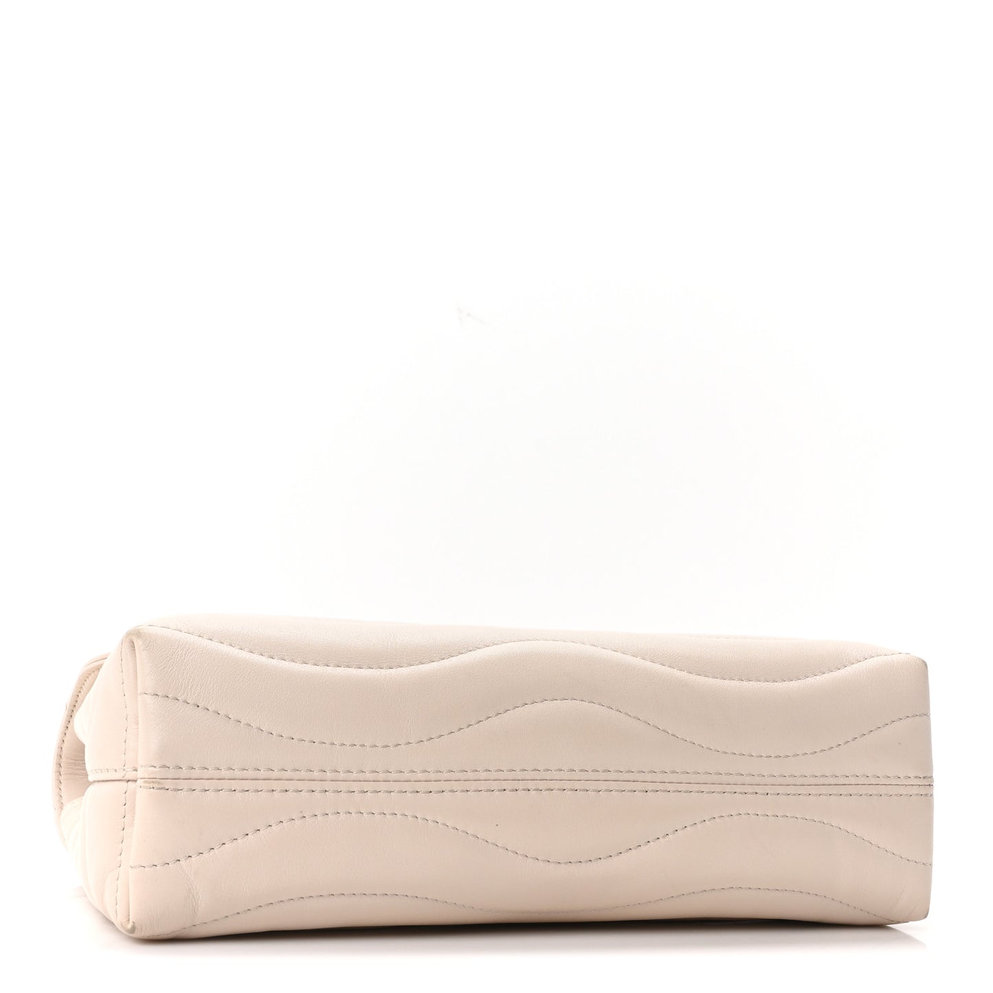 Calfskin New Wave Chain Bag MM NM Ivory