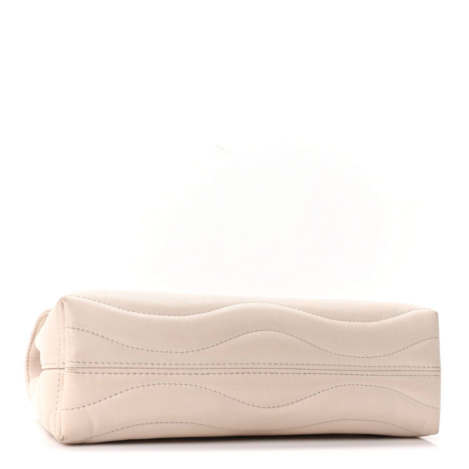 Louis Vuitton Calfskin New Wave Chain Bag MM NM Ivory 4 of 9