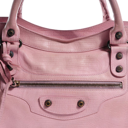 Balenciaga Lizard Embossed City Parme 8 of 9