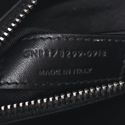 Saint Laurent Calfskin Crocodile Embossed Small Sac de Jour Black 7 of 10