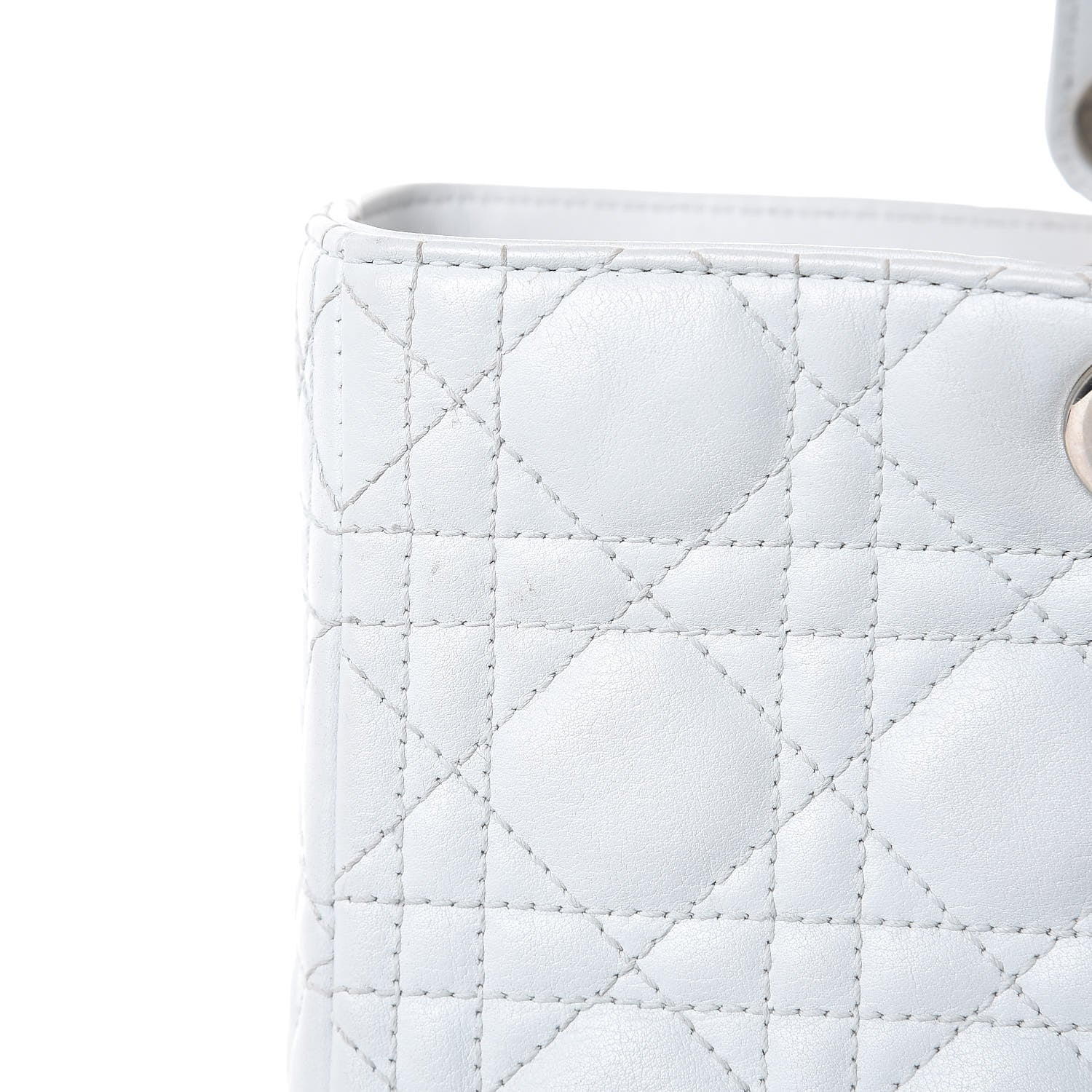 Christian Dior Lambskin Cannage Large Lady Dior Grey 11 of 11