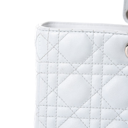 Christian Dior Lambskin Cannage Large Lady Dior Grey 11 of 11