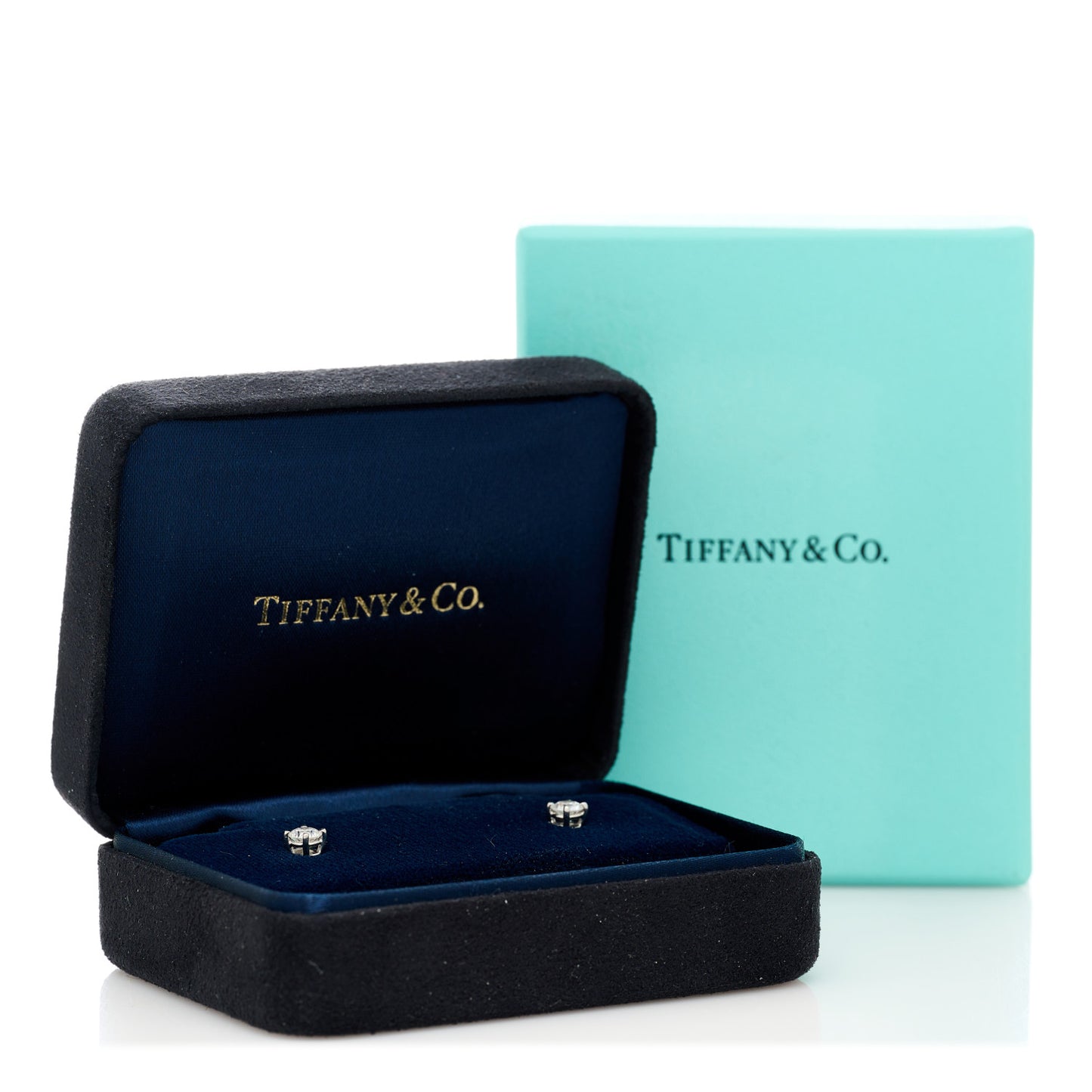 Platinum Diamond .54ctw Solitaire Earrings