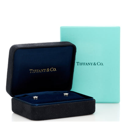 Tiffany Platinum Diamond .54ctw Solitaire Earrings 5 of 5