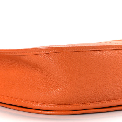Hermes Taurillon Clemence Evelyne III GM Orange 8 of 10