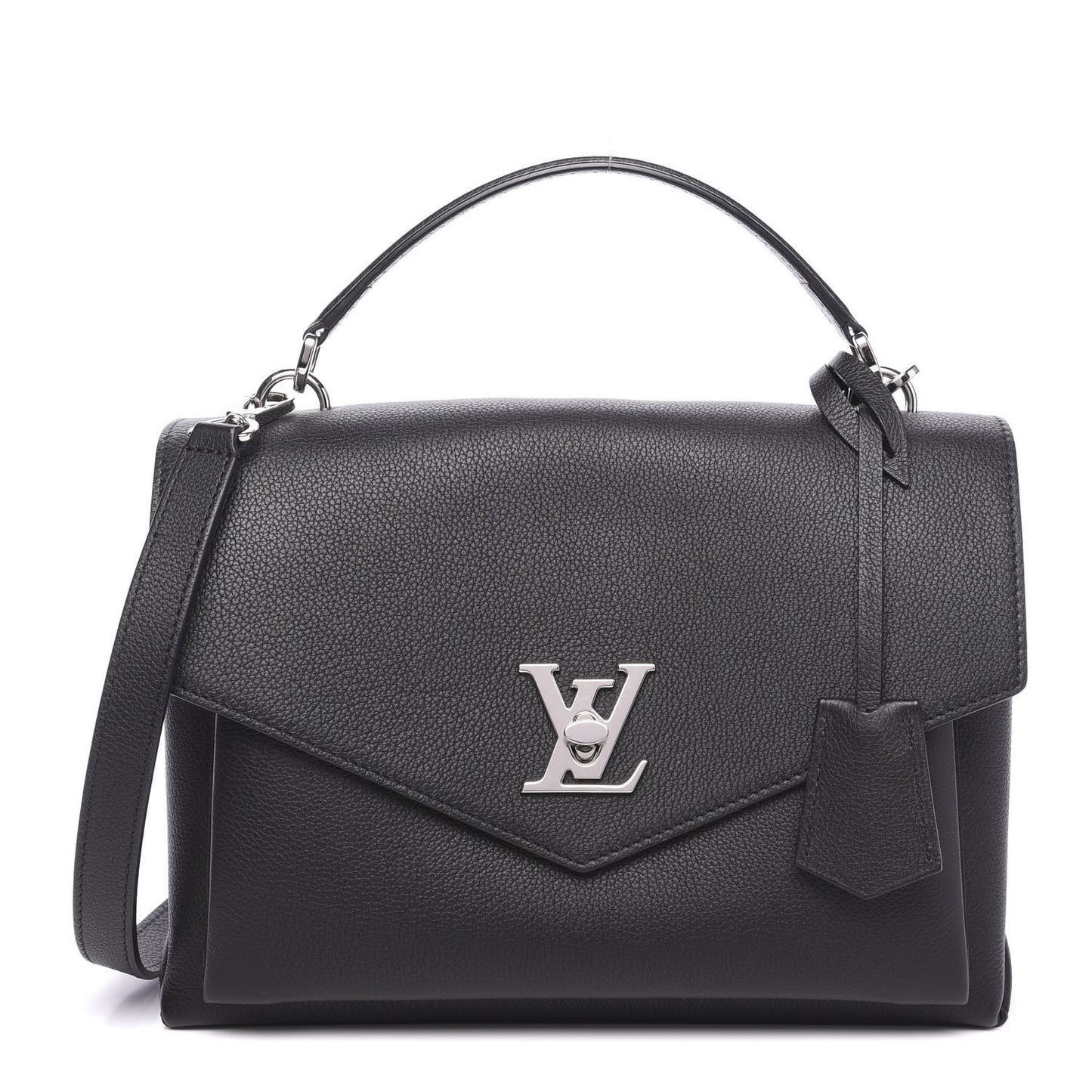 Soft Calfskin My Lockme Top Handle Black