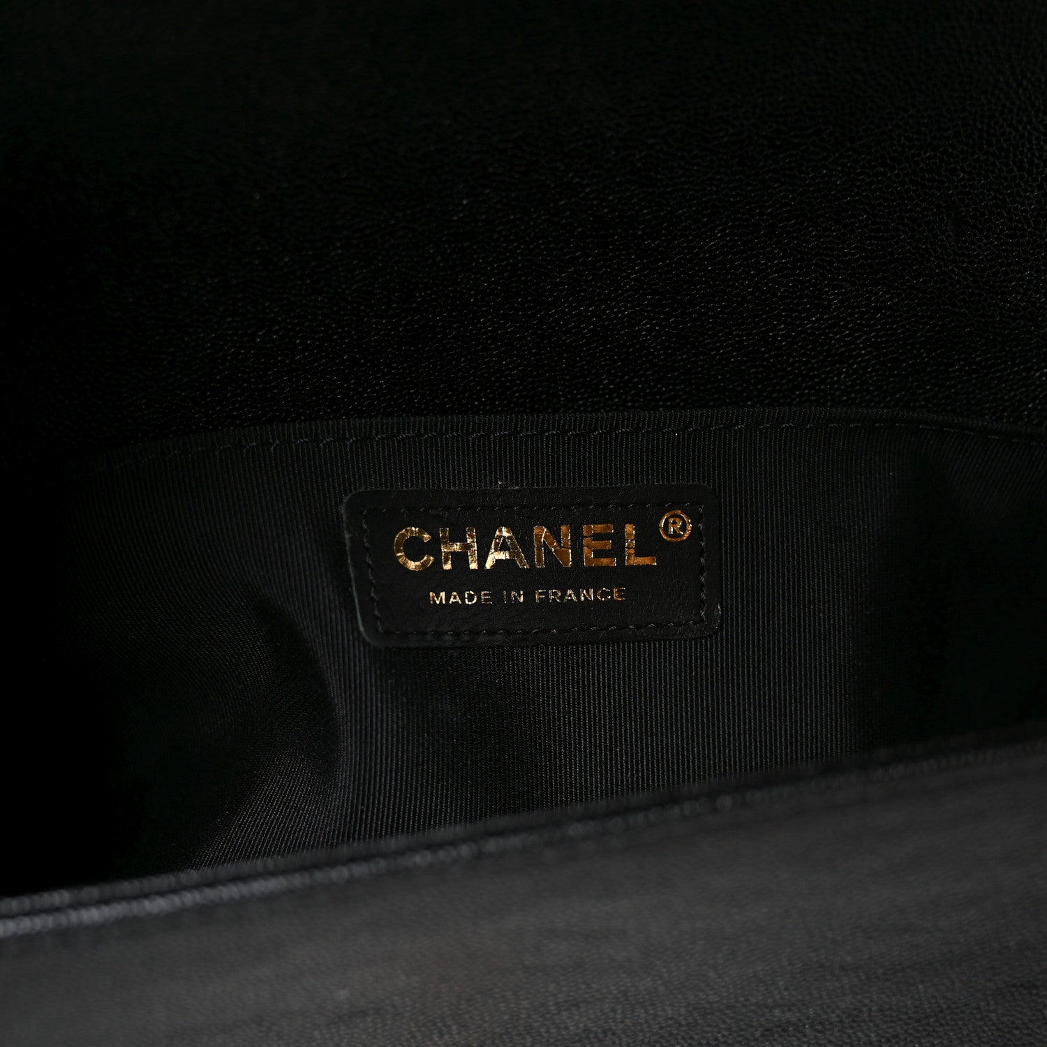 Chanel Lambskin Chevron Quilted Medium Boy Flap Black 6 of 11