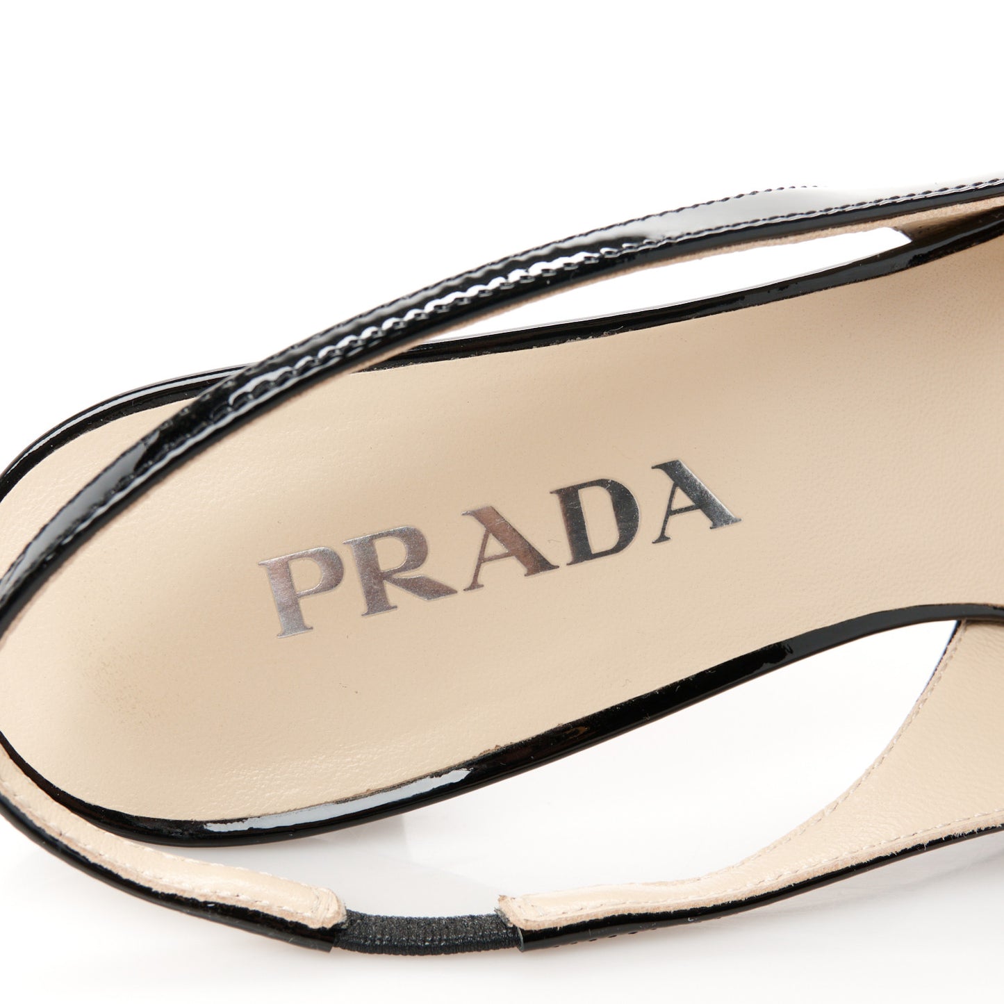 Patent Logo Slingback Pumps 37 Black