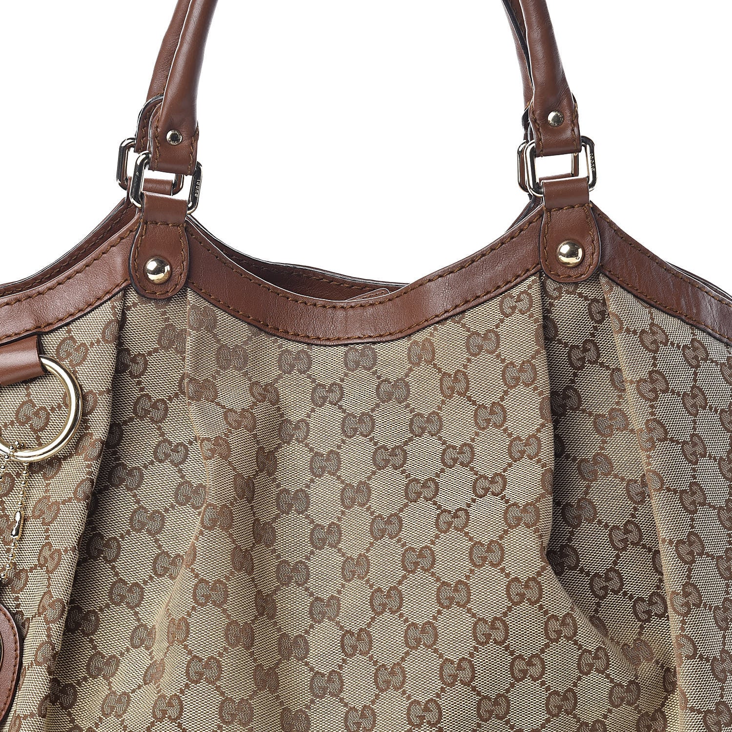 Gucci Monogram Large Sukey Tote Brown 8 of 10