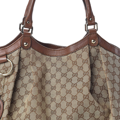 Gucci Monogram Large Sukey Tote Brown 8 of 10