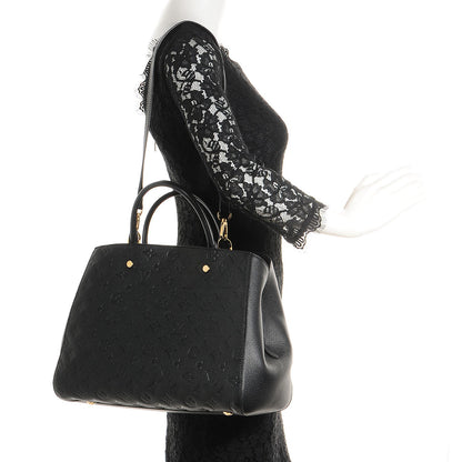 Louis Vuitton Empreinte Montaigne GM Black 2 of 7