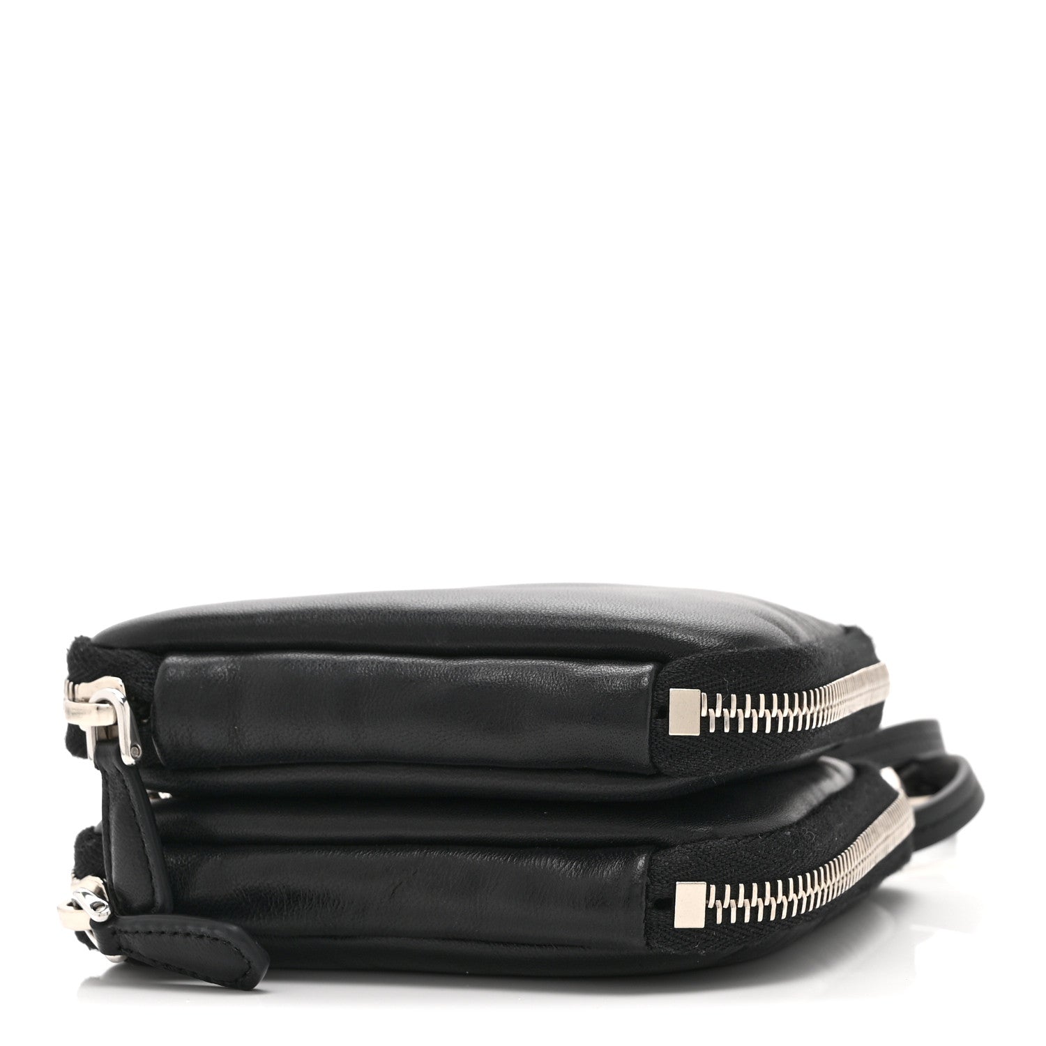 Prada Nappa Soft Padded Mini Triangle Crossbody Pouch Black 4 of 11