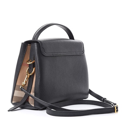 Burberry Derby Calfskin House Check Small Camberley Black 3 of 10