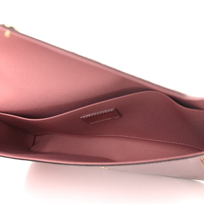 Louis Vuitton Vernis Pochette Felicie Chain Wallet Metallic Pale Pink 5 of 9