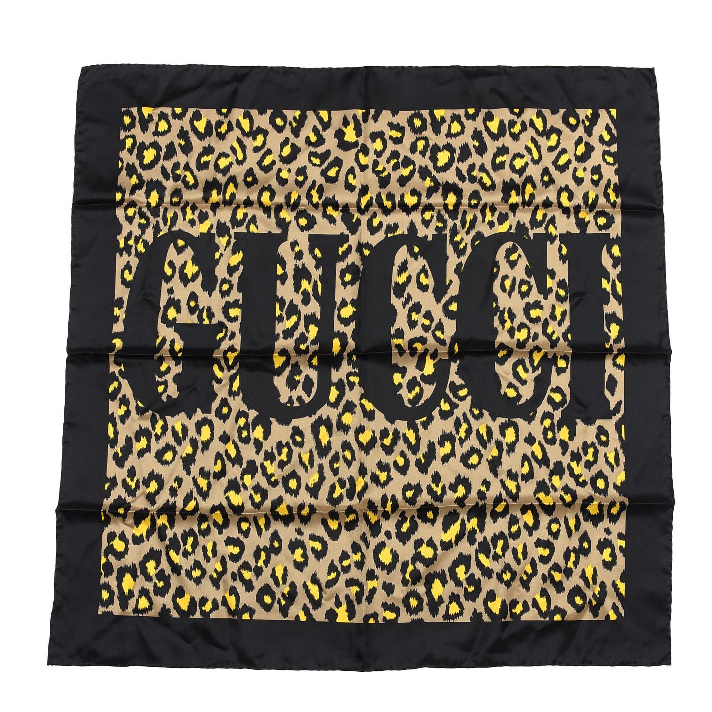 Silk Leopard Print Scarf